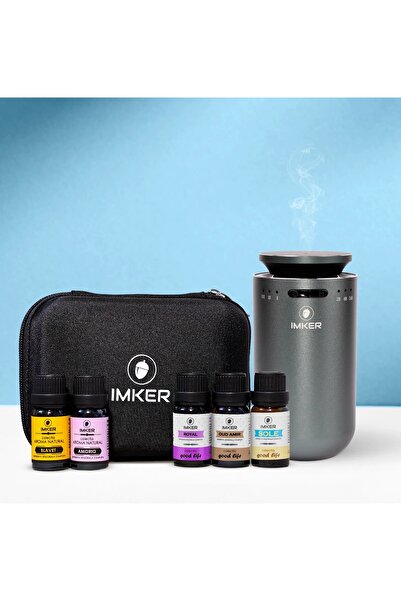 IMKER Pachet difuzor AromaLUX XS 04.AC cu geantă și cinci rezerve de parfum -...