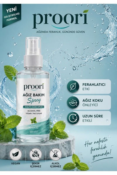 Proori Ağız Kokusu Giderici Sprey Ağız Kokusu Önleyici Sprey Nefes Tazeleyici...
