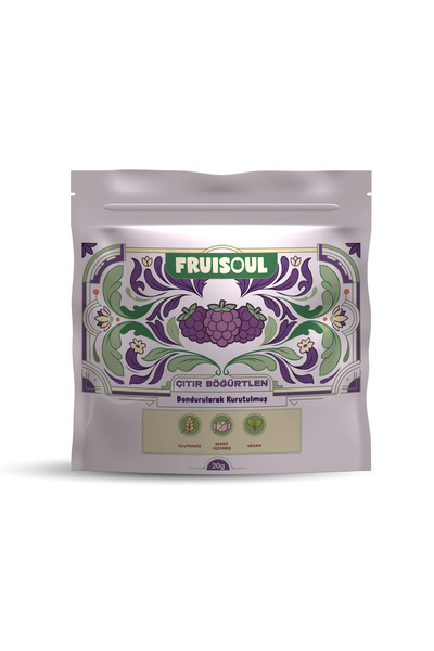 FRUISOUL Böğürtlen Cipsi - Dondurularak Kurutulmuş Freeze Dried Çıtır Böğürtlen
