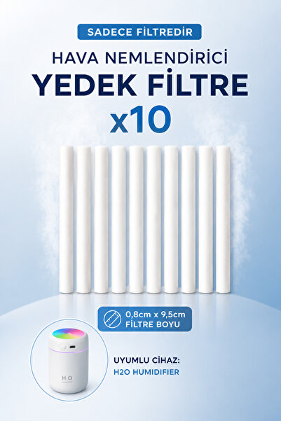 hauswert 10 Adet Yedek Filtresi H2o Hava Nemlendirici Humidifier Filtresi - 0...