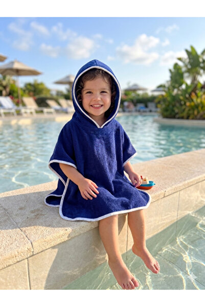 PAMUK HANIM Cotton Soft Poncho for Girls and Boys, Sea, Beach, Pool, Bath Hoo...