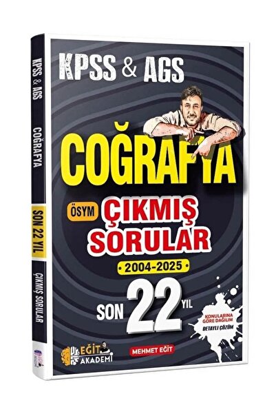 Anla Kazan Yayınları Eğit Akademi 2026 KPSS MEB-AGS Coğrafya Çıkmış Sorular S...