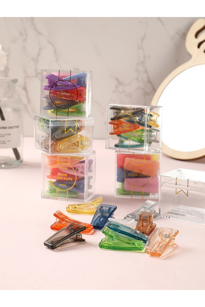 Miniso Lisanslı Küçük Renkli 10'lu Saç Tokası Seti – Dayanıklı Plastik ve Şık...