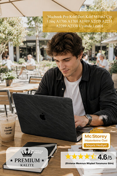 Mcstorey Macbook Pro Kılıf Deri Kılıf M1-m2 Çip 13inç A1706 A1708 A1989 A2159...