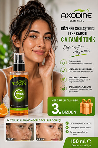 axodine Gözenek Sıkılaştırıcı Leke Karşıtı Canlandırıcı Nemlendirici Yüz Temi...