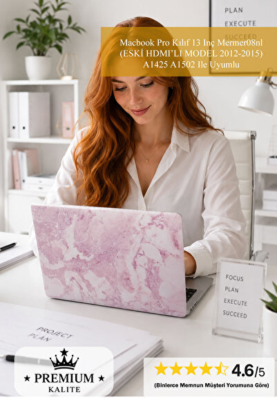 Mcstorey Macbook Pro Kılıf 13 Inç Mermer08nl (ESKİ HDMI'LI MODEL 2012-2015) A...