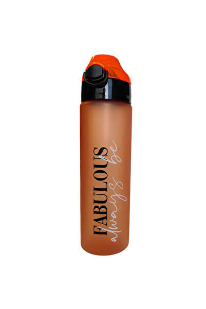 Noki Sticlă de apă Tritan Soft Touch 630ml cu deschidere automată și mâner de...