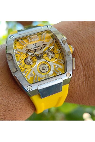 Raymond Yellow Sports Men's Wristwatch