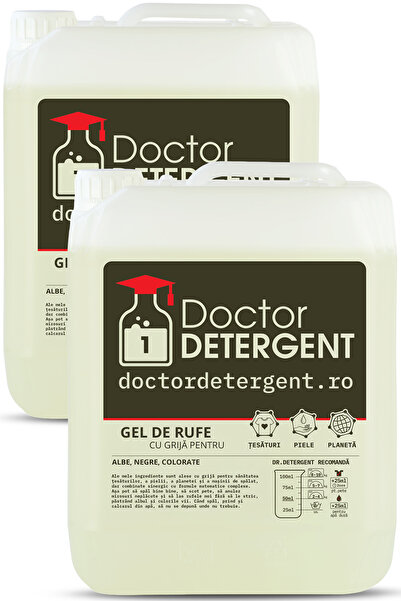 Doctor Detergent 5L Fără Pafum + 5L Fără Pafum (Perfect pentru familie)