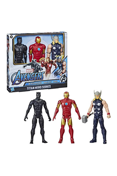 Marvel Σετ 3 φιγούρων Avengers Titan Hero Series, Πολύχρωμες