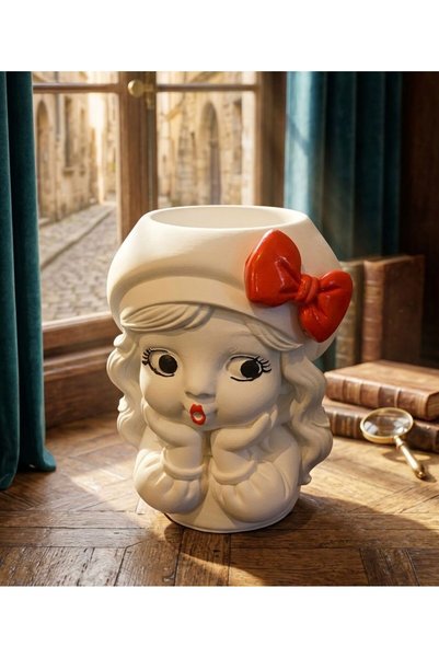 Ce'Den Vaza fetita "Miss Bow Red" #decoratiuni#cadouperfect#homedecor