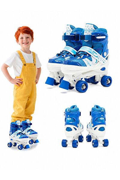 Ehi Roller Skates for Kids, Skate 4 Size Adjustable Roller Skates with Light ...