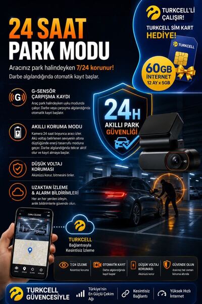 O-KAM Araç Içi Kamera Uzaktan Araç Kamerasını İzleme 1080P Kamera Gps +1 Yıl 4G İnternet