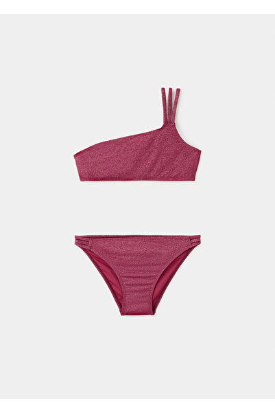 MANGO Kids Asimetrik parlak bikini