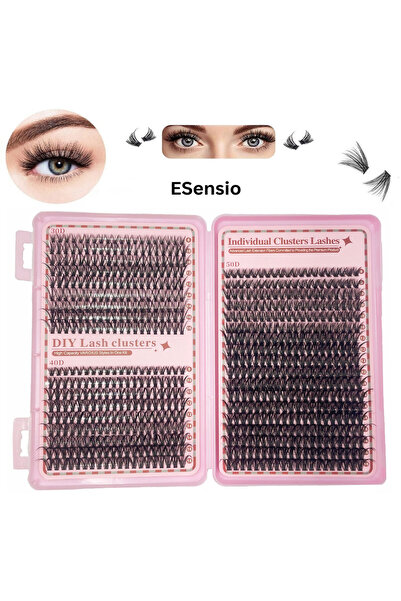 ESensio Set Gene False Individuale 720LS, 720 Gene, Ondulare D, 30d 40d 50d, ...