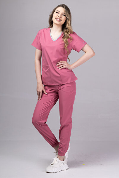 OEM Costum medical NOU PREMIUM EVA pentru femei, roz deschis