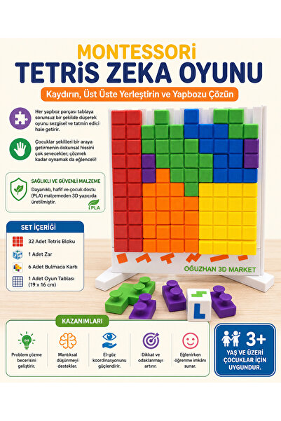 Oğuzhan MONTESSORİ TETRİS ZEKA OYUNU