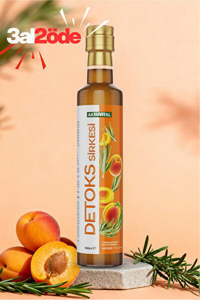Aksu Vital Detoks Sirkesi 500 ml - Katkısız, Doğal Fermantasyon (Detox)