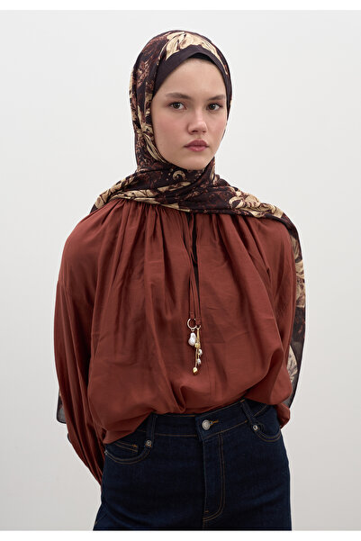 Freshscarfs Bordo Felıcıe Desen Şal