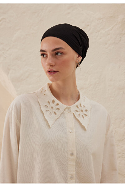 Freshscarfs Siyah Silikonlu Kaydırmaz Bone