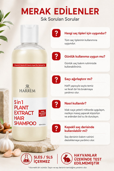 Harrem Beşli Karışım Şampuan 400 ml
