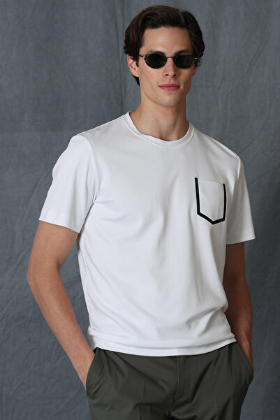 Lufian Sirius Modern Graphic T-Shirt White