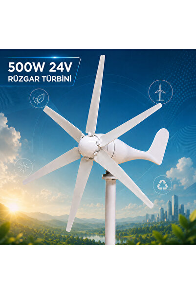 NepaSun 500w -24v rüzgar türbini + şarj kontrol cihazı