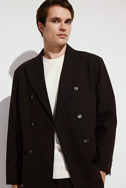 DeFacto Regular Fit Pointed Collar Blazer Jacket H6250Ax26Sm