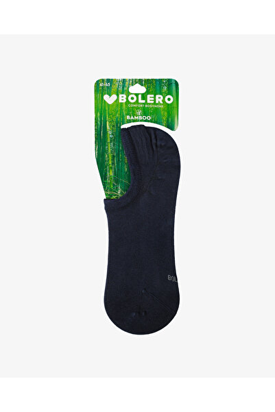 Bolero Premium Görünmez Bambu Kısa Patik Çorap Lacivert