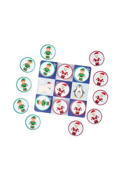 Orange Tree Toys Joc tic tac toe din lemn varianta de sarbatori,