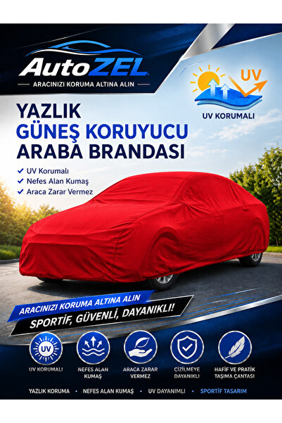 AutoZEL غطاء سيارة صيفي متوافق مع سيارة سكودا كودياك باللون الأحمر، غطاء سيار...