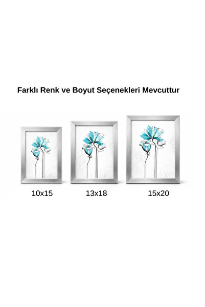 sanalbayim Dekoratif Ahşap Metalik Fotoğraf Çerçevesi - MDF