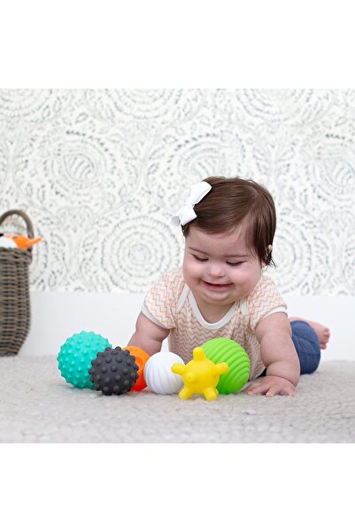 Arabest 6-Piece Textured Multi Ball Set, Sensory Balls for Babies 6-12 Months...