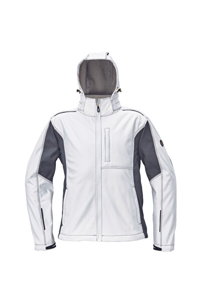 CERVA Jachetă softshell Dayboro albă