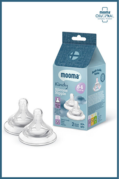 MOOMA Pacifier pentru biberon Kindy, pachet de 2, 0-6 luni