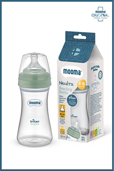 MOOMA Neutra Doğal Tepkili Antikolik Tritan™ Biberon 250ML 6-18 Ay Orta Akış ...
