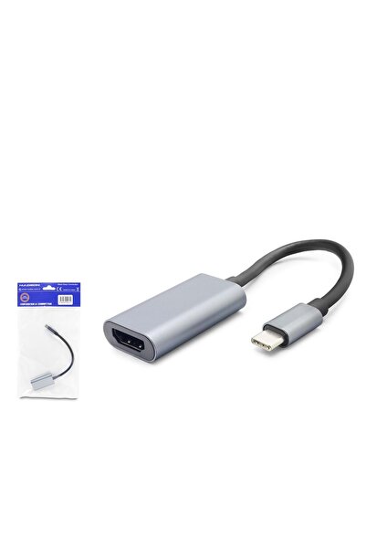 HADRON HDX7862 محول صور من النوع C إلى HDMI أنثى بدقة 4K 60 هرتز - أسود