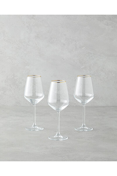 English Home Gleam Cam 3'lü Kadeh 350 ml Gold