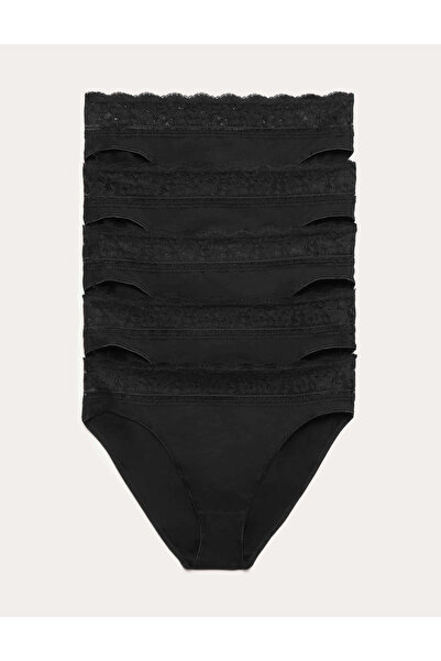 Marks & Spencer 5'li Dantel Detaylı High Leg Külot Seti