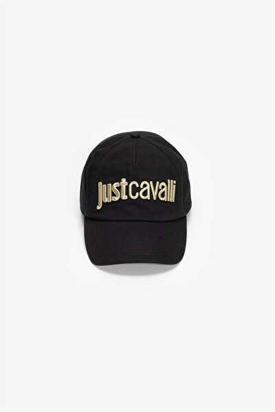 Just Cavalli Siyah - Altın Erkek Şapka 75QAZK30