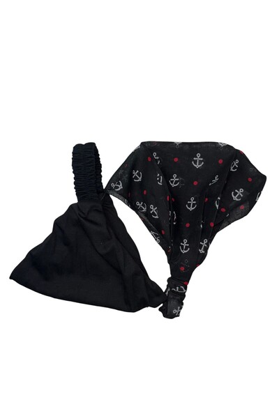 YELPAZE DÜNYASI Set Bandana Model Parașuta Elastic Model Wrap Model