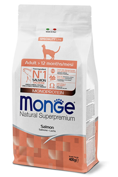 Monge Adult Tek Proteinli Somonlu Yetişkin Kedi Maması 400 Gr
