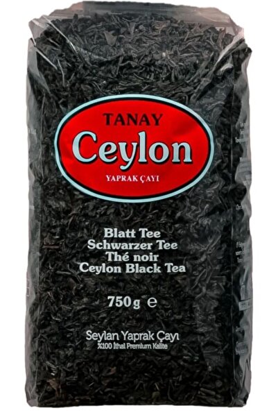Tanay Ceylon Ithal Sri Lanka Siyah Yaprak Seylan Çayı Kaçak Çay 750 gr