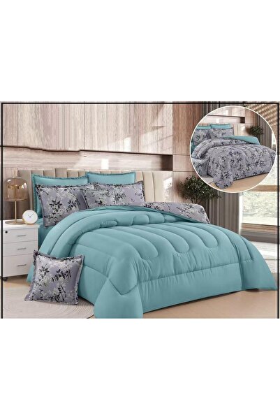 Sweet Dreams Decoration Summer Quilted Bedspread Nefren 8 Pieces Double-Sided