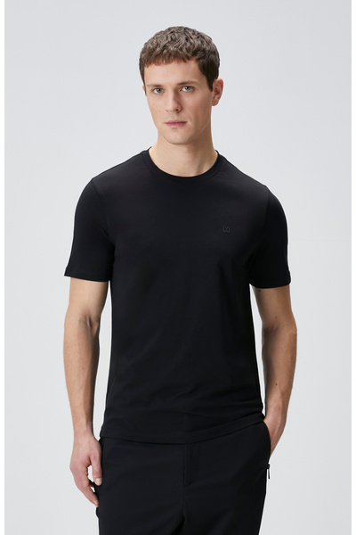 Network Siyah Kısa Kol Basic T-shirt