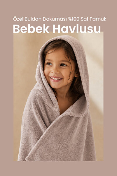 ilays beauty Özel Buldan Dokuması Bebek/çocuk Havlusu Leylak Rengi (YENİDOĞAN...