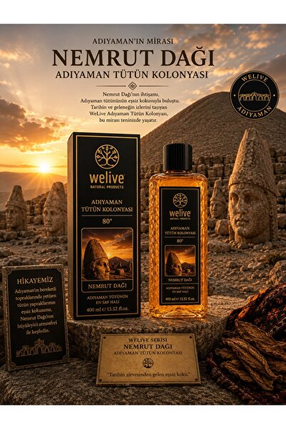 Welive TÜTÜN KOLONYASI 400 ML NEMRUT EXCLUSIVE (KUTULU)