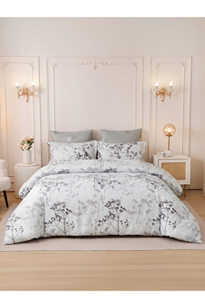 Donetella 6-Pcs Printed Duvet Cover Set King Size 220x240cm, Brushed Microfib...