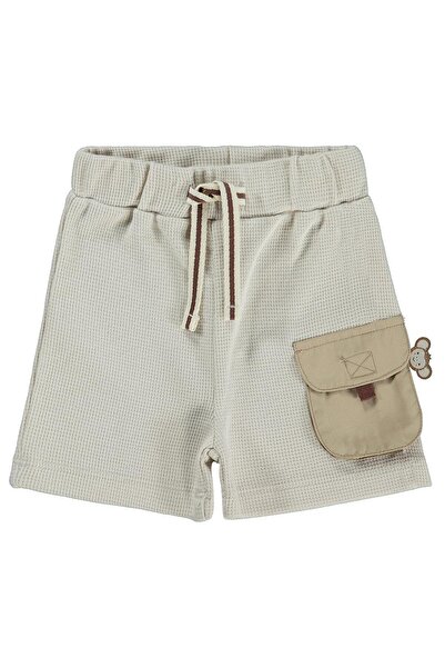 Civil Baby Cargo Shorts with Pockets for 6-18 Months - Beige