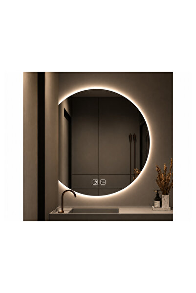 OPTIM DEKO Oglindă de baie cu design tactil LED, sistem anti-aburire și ilumi...